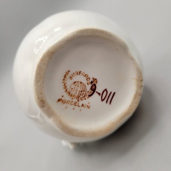 Rare Antique Burford Brothers Ironstone Creamer Pitcher East Liverpool Ohio - Picture 6 of 7